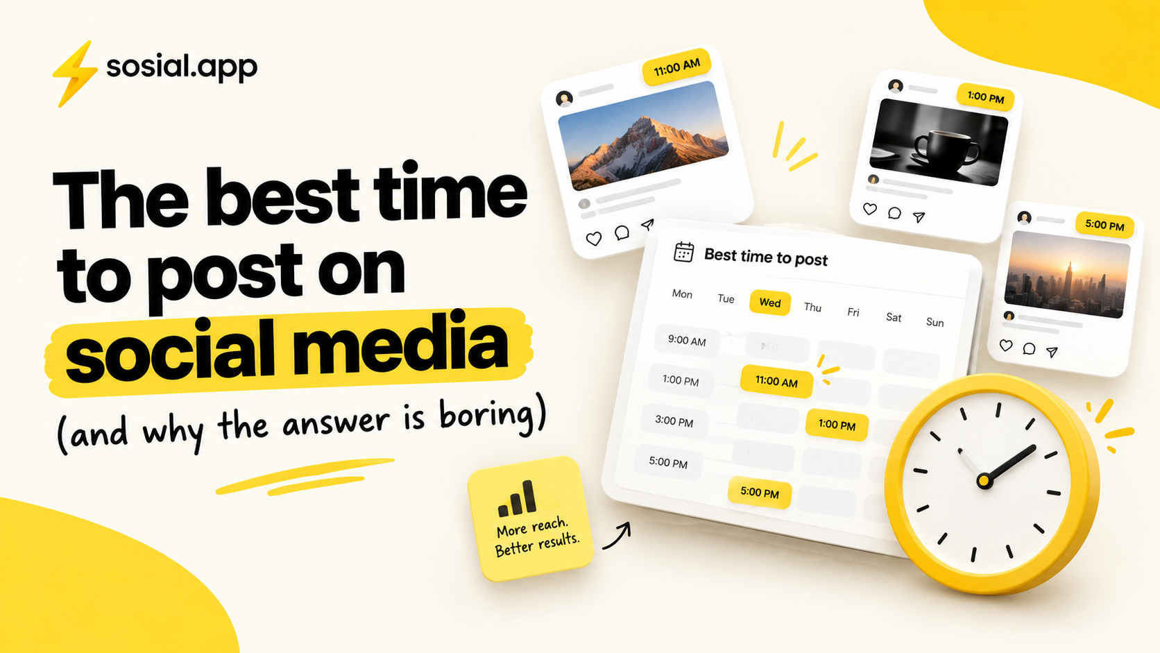 Best time to post on social media